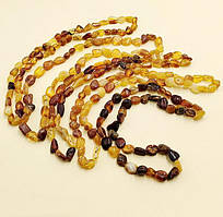 Намисто з Бурштину Самородок 17х10х5 мм Довжина Бус 50 см Вага 20 грамів