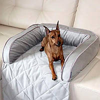 Лежак для Собак и Котов на диван Sofa Bed Silver в размере S из качественного велюра. (60х90х15см)