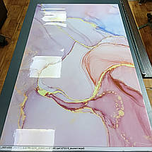 Наклейка на кухонний фартух 60 х 200 см, з фотодруком та захисною ламінацією кольоровий мармур (БП-s_tx130822), фото 3