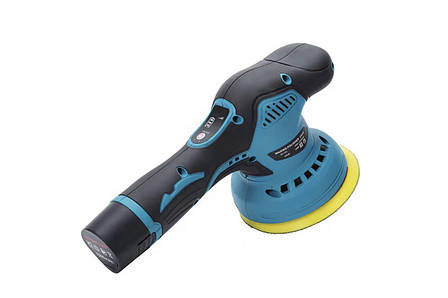Полірувальна машинка Waxing Polisher YK49 акумуляторна з насадками 1250W 1 акумулятор, фото 1