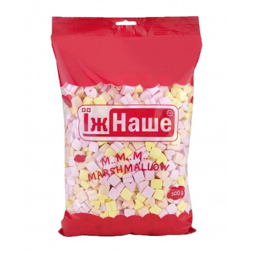 Маршмеллоу кольоровий "Їж Наше" 500г