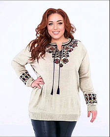 Джемпер вишиванка жіноча полубатал р.52-56