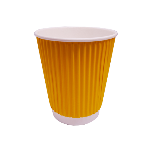 Стакан гофрований "Жовтий" ЄВРО 175мл (25 шт)