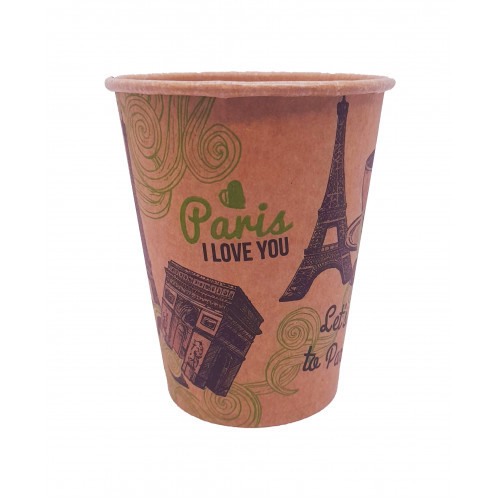 Стакан крафт "Париж" 250 мл (50 шт)