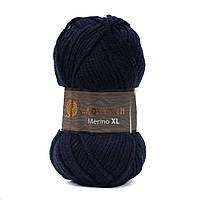 Вовняна пряжа Merino XL, колір темно-синій