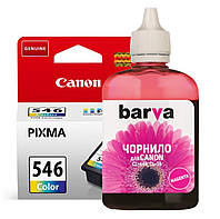 Чернила для Canon CL-546 пурпурные, водорастворимая краска, Barva Magenta (90мл / флакон).