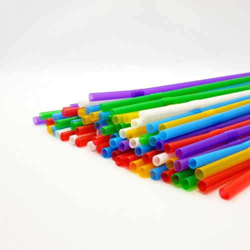 Трубочки з гофрою 1000шт/уп (кольорові)