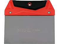 Шпатель для фінішного шпаклювання YATO, 150 мм t= 0.5 мм з нержавіючої сталі [12/120]