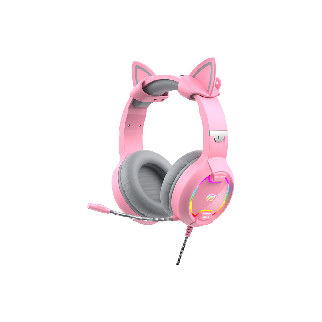 Комп'ютерна гарнітура HAVIT HV-H2233d Cat Pink