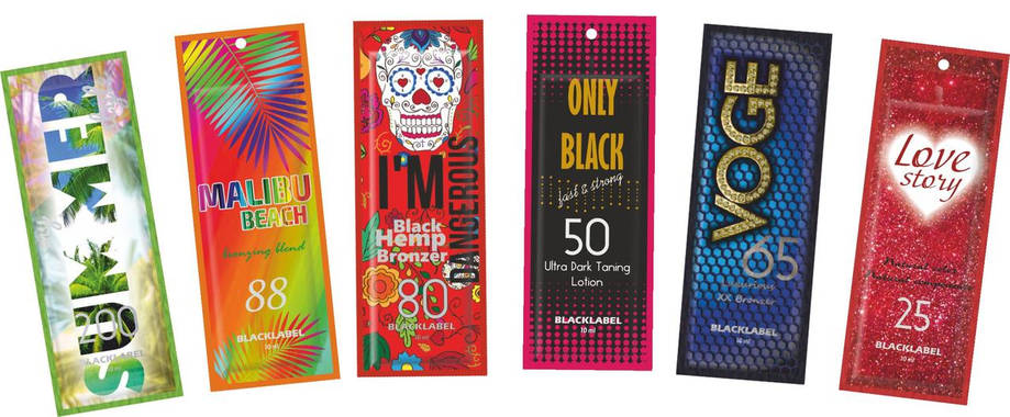 Супер пропозиція осені 2023 Лосьони для засмаги у солярії BLACKLABEL 60шт (США), фото 1