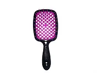 Расческа для волос браш Janeke Small Superbrush The Original Italian черная с фукцией BK322-01