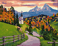 Картина Малювання за номерами осінній пейзаж 40х50 Осіння тиша Картина по цифрах Картини розпис за номерами Ідейка 2874