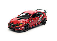 Машина модель 33617 Honda Civic WRC, масштаб 1:32, инерция, открываются все двери, звук, свет фар