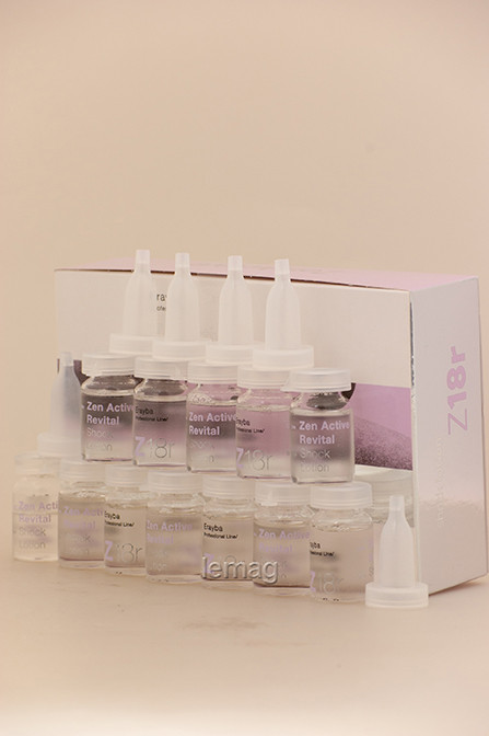 Erayba Ампули проти випадіння волосся Zen Active Revital Z18r Shock Lotion, 12 x 8 мл, фото 1