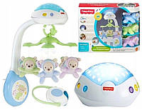 Музыкальный мобиль Fisher-Price Мечты о бабочках 3 в 1 с проектором и пультом управления CDN41 оригинал