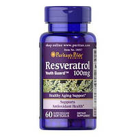 Puritan's Pride Resveratrol 100 mg 60 жидких капсул