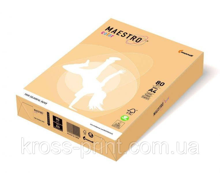 Папір кольоровий А4 160 г/м 250 л Maestro Color Trend GO22 Gold золотий