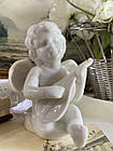 Вінтажна порцелянова статуетка ангела, ангелочка з мандалиною, порцеляна з Німеччини