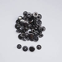 Кнопки для одежды Альфа 12.5 мм. Кнопка рубашечная No54, Темный никель (720 шт.)