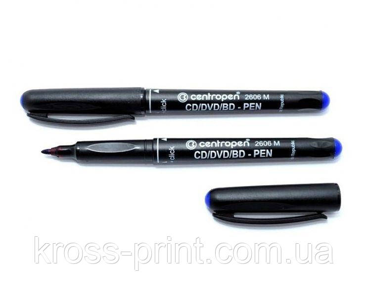 Маркер для CD-Pen Centropen 2606/4606 1 мм синій 10/360 шт./уп