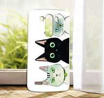 Силіконовий чохол накладка для LG G3 Optimus D855 D857 з малюнком Три кота
