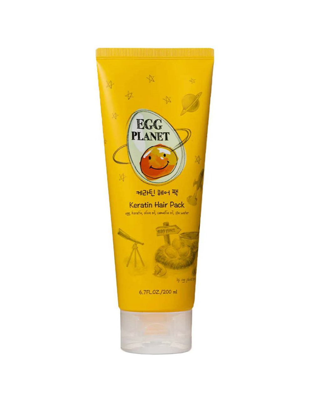 Кератинова маска з яйцем для пошкодженого волосся Daeng Gi Meo Ri Egg Planet Keratin Hair Pack 200ml