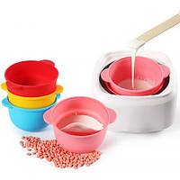 Силіконова чаша для воскоплаву рожева 400 мл