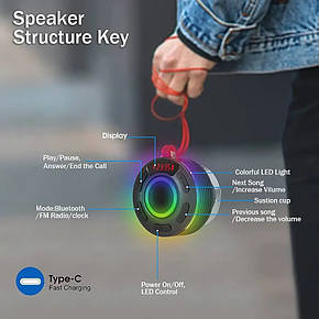 Портативна Bluetooth колонка OYIB K8, Amazon, Німеччина, фото 3