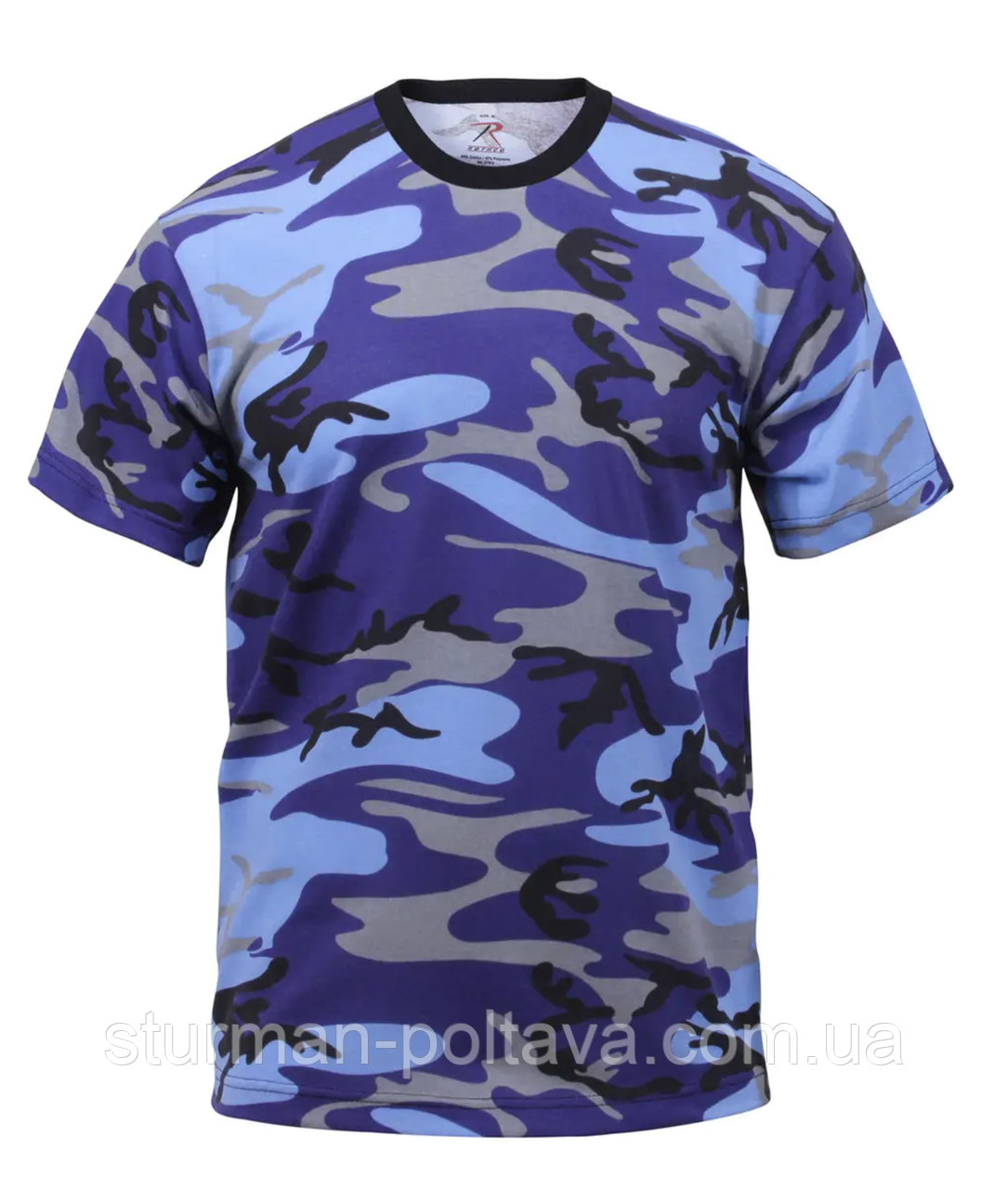 Футболка чоловіча камуфляж Electric Blue Camo T-Shirts полікотон 60/40 ROTCHO США