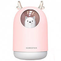 Увлажнитель воздуха, Домашний любимец, USB Aroma Humidifier M106 Аромалампа с LED-подсветкой, Pink cac