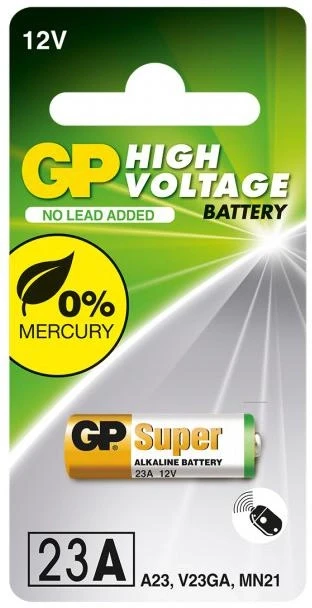 Лужна батарейка GP Alkaline A23 12.0 V 23 AE-U1 VA23GA для ПУ