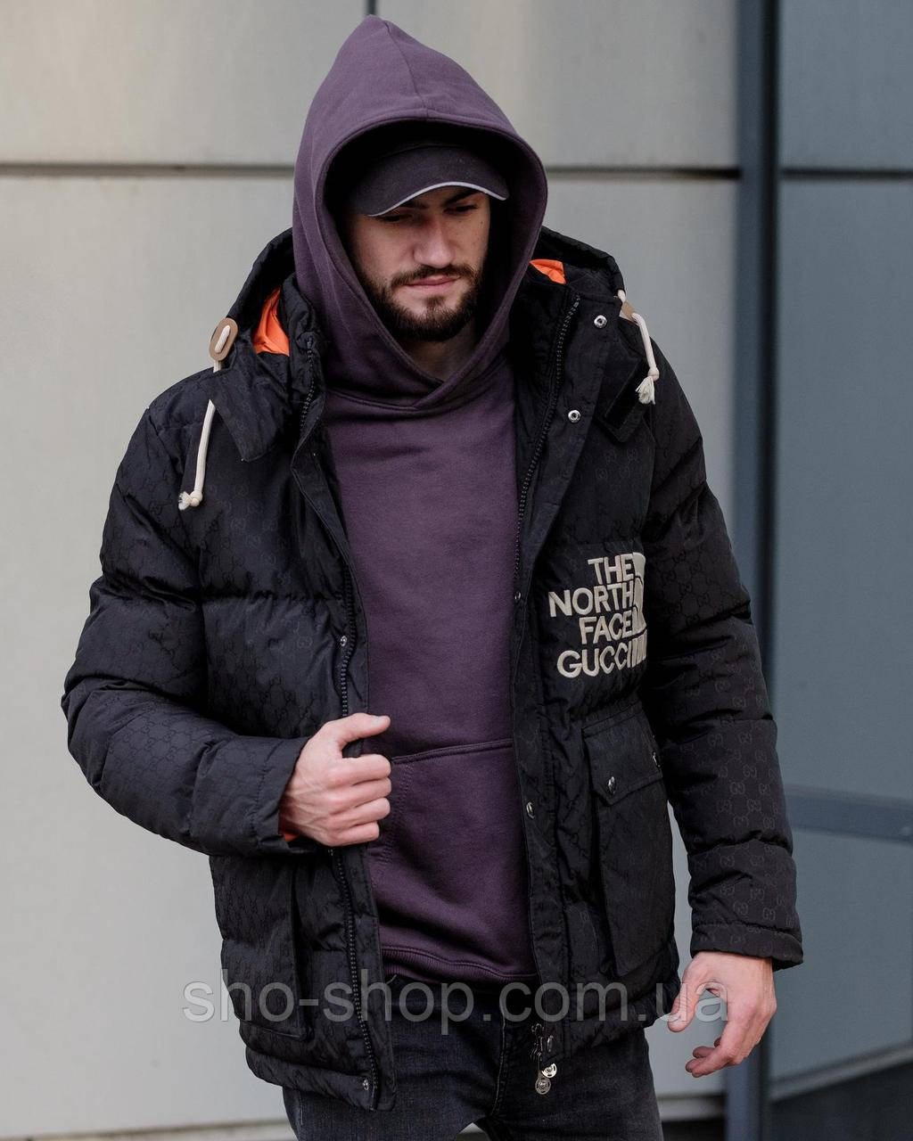 Зимова Куртка The North Face x Gucci Black, фото 1