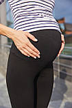 Бавовняні облягаючі лосини без утеплення для вагітних Bonn S Lullababe Чорний, фото 5