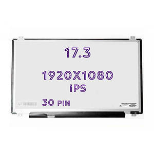 Матриця для ноутбука 17.3 Led Slim 1920x1080 30pin edp з'єднувач зліва внизу LP173WF4-SPF1 б/у