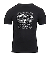 Футболка мужская Свобода никогда не дается, всегда завоевывается Athletic Fit Freedom Rothco USA