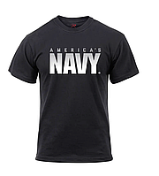 Футболка мужская с принтом морских сил США официальная Athletic Fit America's Navy T-Shirt Rothco США