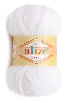 Alize Softy, колір Білий No55