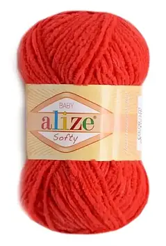 Alize Softy, колір Червоний No56