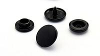 Пластиковые кнопки для одежды 14мм Черные, 1000 шт