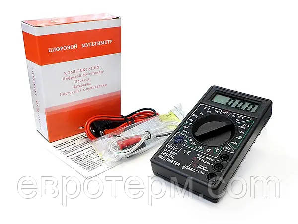 Мультиметр-тестер цифровий DT-838 вольтметр амперметр із прозфоном, термопара