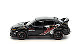 Машина модель 33617 Honda Civic WRC, масштаб 1:32, інерція, відкриваються усі двері, звук, світло фар, фото 3
