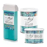 Теплий віск flex "Аквамарин" у банці, 400 гр. ItalWax, фото 3