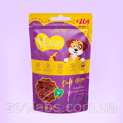 Ласощі Mavsy для собак соломка з качки | Mavsy Duck Stick 120 грам, фото 1