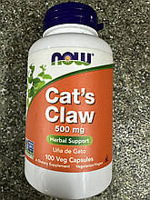Котячий Кіготь Now Foods Cats Claw 500 mg 100 Caps