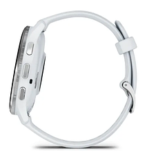 Смарт-годинник Garmin Venu 3 Silver stainless steel bezel with whitestone case and silicone band, фото 6