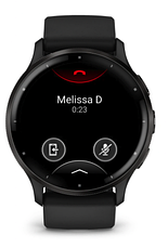 Смарт-годинник Garmin Venu 3 Slate stainless steel bezel with black case and silicone band, фото 3