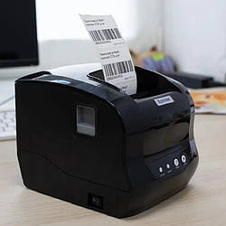 Термопринтер для друку етикеток та чеків Xprinter XP-365B Black