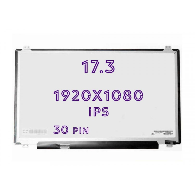 Матриця для ноутбука 17.3 Led Slim 1920x1080 30pin edp з'єднувач зліва внизу LP173WF4-SPF1 б/у