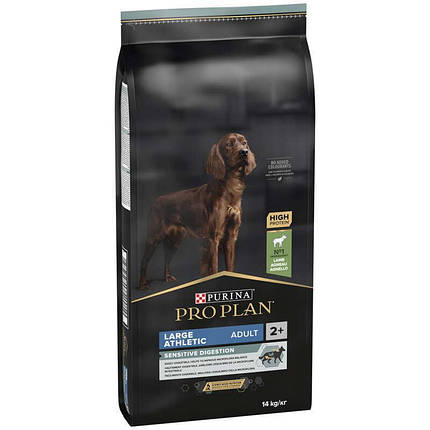 Purina Pro Plan Cухий корм з ягнятком для собак великих порід з чутливим травленням, 14 кг, фото 1