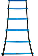 Тренировочная координационная лестница для бега SECO 12 ступеней 6 м синего цвета